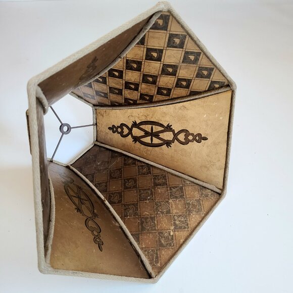 Vintage/antique Art Deco or Arts and Crafts period lampshade. - Picture 7 of 10